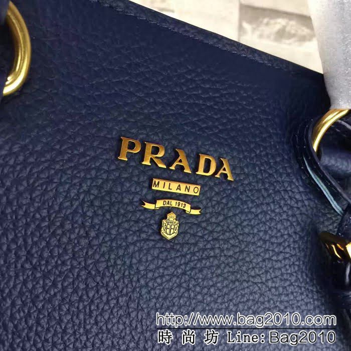 普拉達PRADA原單 秋冬最新款 1BA579-2原版荔枝紋 可手提肩背包 PHY1010